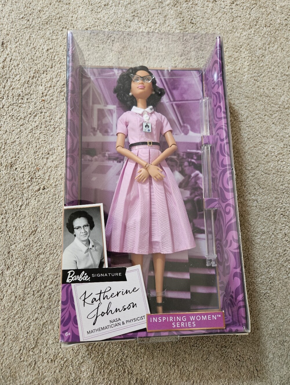NWT Rare Barbie Signature "Inspiring Women Series" Katherine Johnson